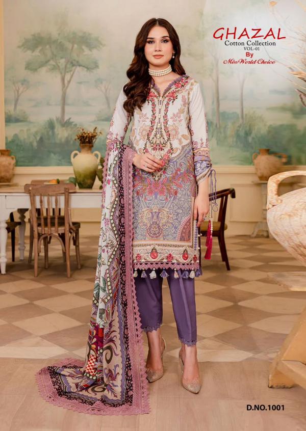 Miss World Ghazal Vol-01 – Karachi Dress Material